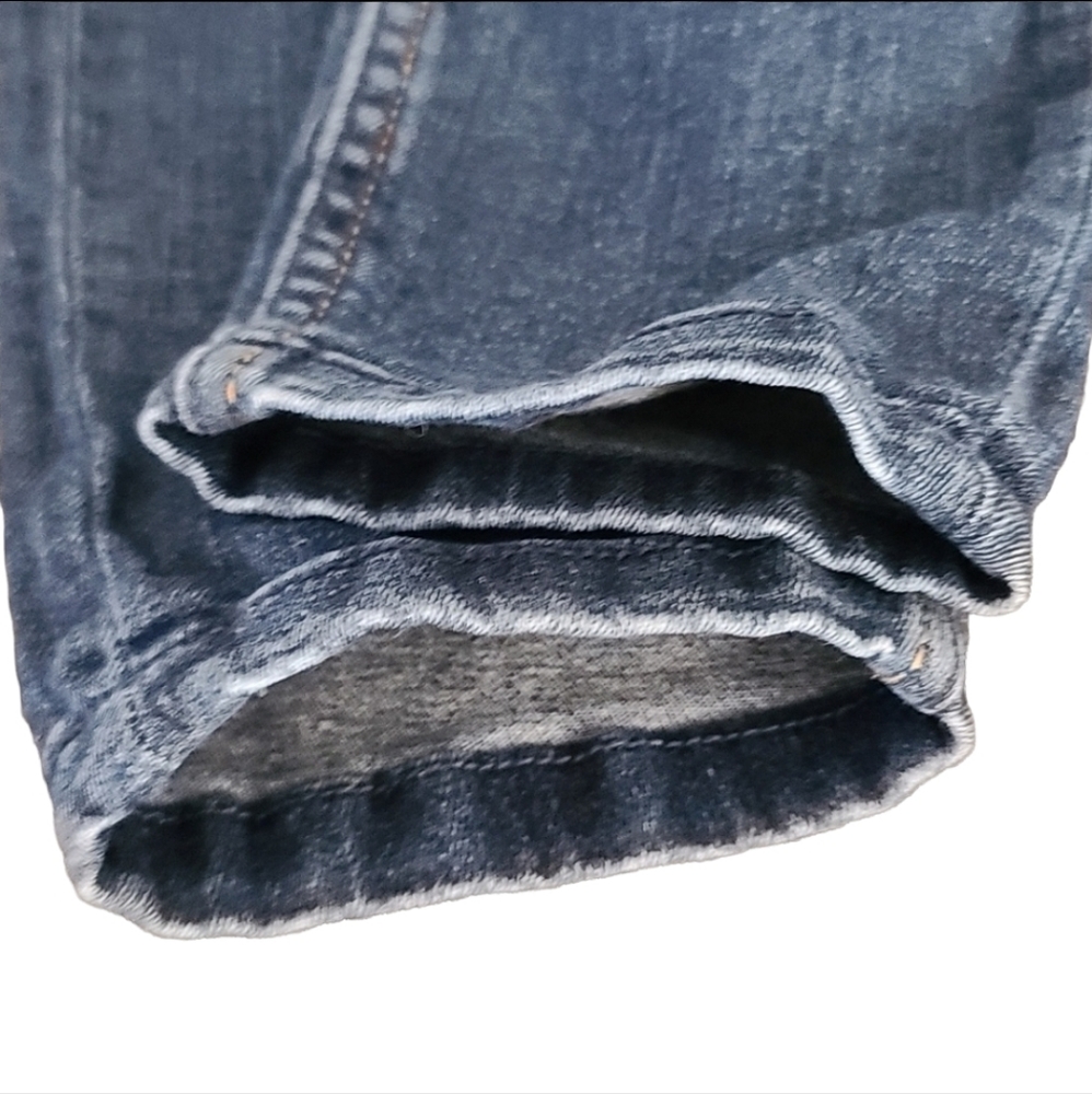 ZARA Trafaluc Distressed Skinny Jeans XS 2 Dark Wash Stretch Ripped Denim Y2K - Picture 13 of 16